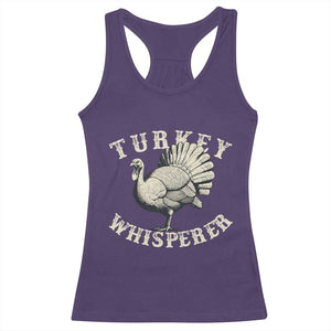 Funny Turkey Whisperer Racerback Tank Top Thanksgiving Turkey Hunting Season TS11 Purple Print Your Wear