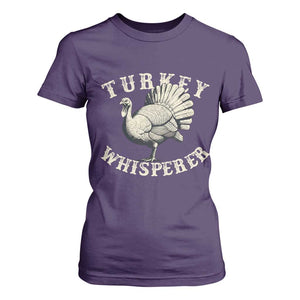 Funny Turkey Whisperer T Shirt For Women Thanksgiving Turkey Hunting Season TS11 Purple Print Your Wear