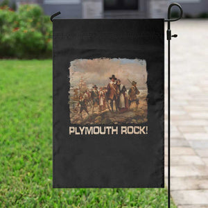 Plymouth Rock Garden Flag Mayflower Pilgrims Thanksgiving History TS11 Print Your Wear