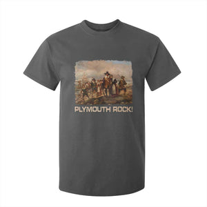 Plymouth Rock T Shirt For Kid Mayflower Pilgrims Thanksgiving History TS11 Dark Heather Print Your Wear