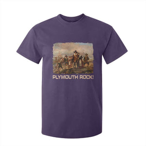 Plymouth Rock T Shirt For Kid Mayflower Pilgrims Thanksgiving History TS11 Purple Print Your Wear