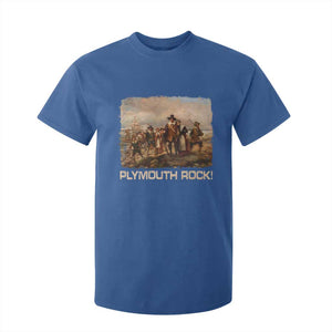 Plymouth Rock T Shirt For Kid Mayflower Pilgrims Thanksgiving History TS11 Royal Blue Print Your Wear