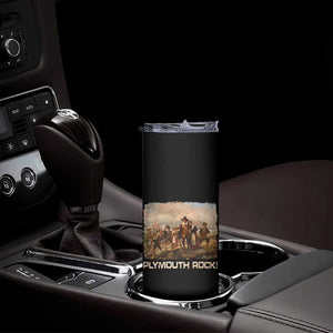 Plymouth Rock Skinny Tumbler Mayflower Pilgrims Thanksgiving History TS11 Print Your Wear