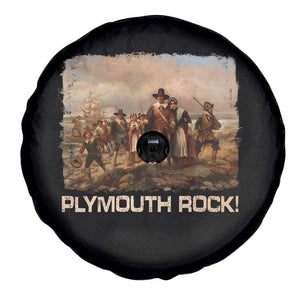 Plymouth Rock Spare Tire Cover Mayflower Pilgrims Thanksgiving History TS11 Print Your Wear