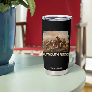 Plymouth Rock Tumbler Cup Mayflower Pilgrims Thanksgiving History TS11 Print Your Wear
