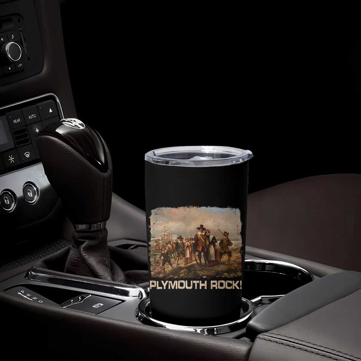 Plymouth Rock Tumbler Cup Mayflower Pilgrims Thanksgiving History TS11 Print Your Wear