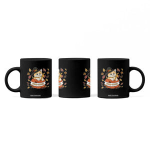 Funny Thanksgiving Cat Lover Coffee Mug Purritans Pilgrim Puritans Hat TS11 Print Your Wear