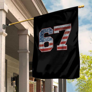 Funny Six Seven 67 Meme Vintage American Flag Garden Flag TS11 Print Your Wear