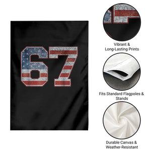 Funny Six Seven 67 Meme Vintage American Flag Garden Flag TS11 Print Your Wear
