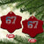Funny Six Seven 67 Meme Vintage American Flag Ceramic Ornament - Print Your Wear