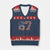 Funny Six Seven 67 Meme Vintage American Flag V-Neck Knit Sweater Vest - Print Your Wear