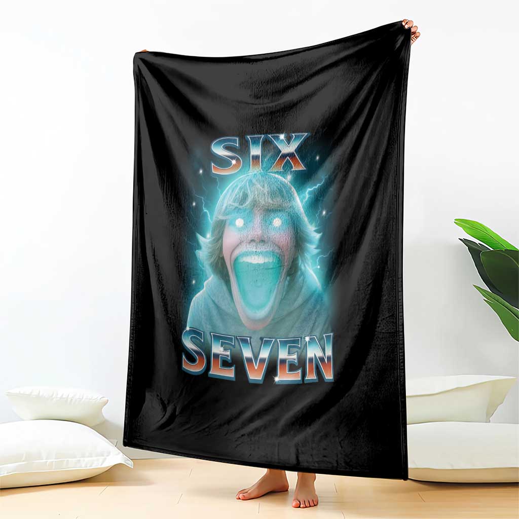 Funny Six Seven The Mason 67 Kid Gen Alpha Meme Throw Blanket TS11 Print Your Wear