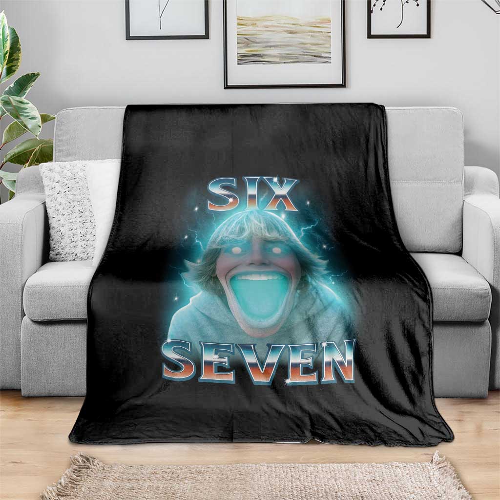 Funny Six Seven The Mason 67 Kid Gen Alpha Meme Throw Blanket TS11 Print Your Wear