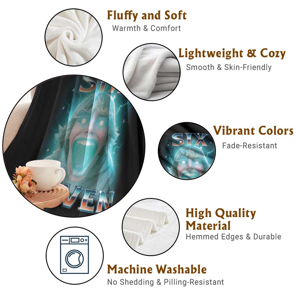 Funny Six Seven The Mason 67 Kid Gen Alpha Meme Throw Blanket TS11 Print Your Wear