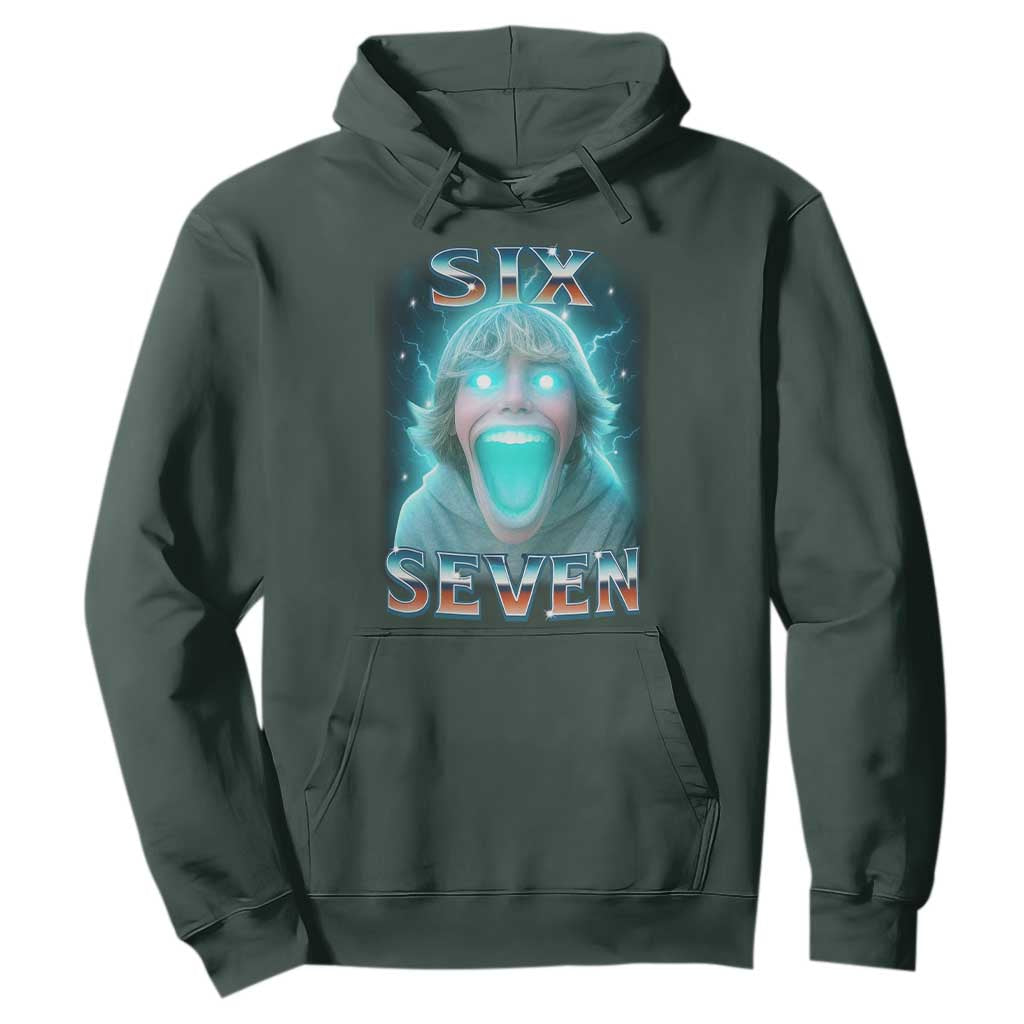Funny Six Seven The Mason 67 Kid Gen Alpha Meme Hoodie TS11 Dark Forest Green Print Your Wear