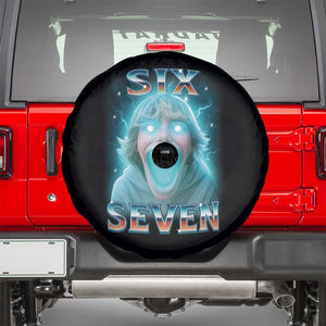 Funny Six Seven The Mason 67 Kid Gen Alpha Meme Spare Tire Cover TS11 Black Print Your Wear