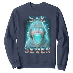 Funny Six Seven The Mason 67 Kid Gen Alpha Meme Sweatshirt TS11 Navy Print Your Wear