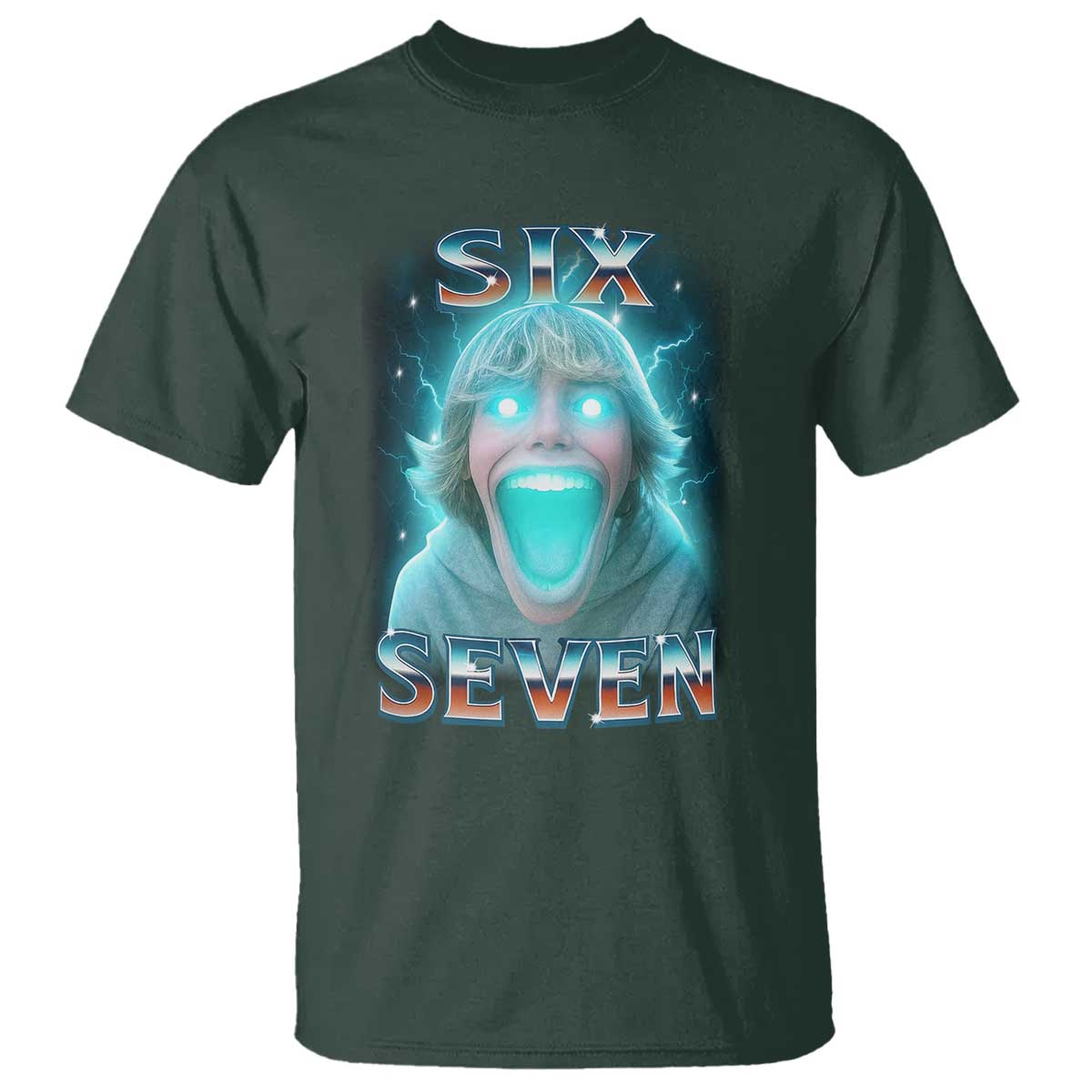 Funny Six Seven The Mason 67 Kid Gen Alpha Meme T Shirt TS11 Dark Forest Green Print Your Wear