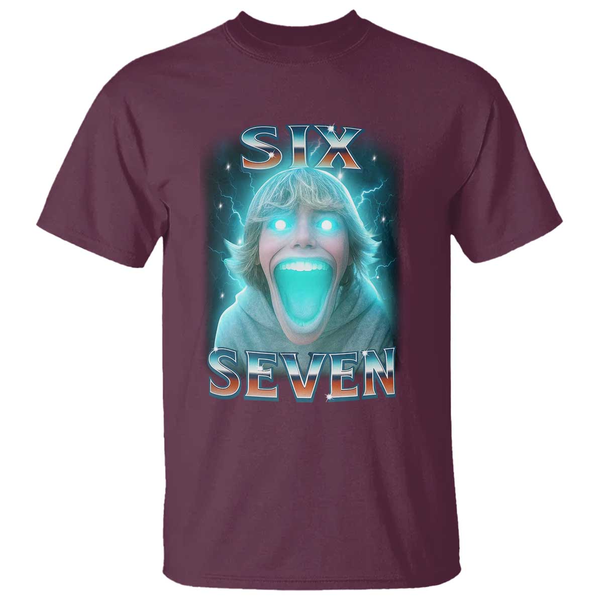 Funny Six Seven The Mason 67 Kid Gen Alpha Meme T Shirt TS11 Maroon Print Your Wear