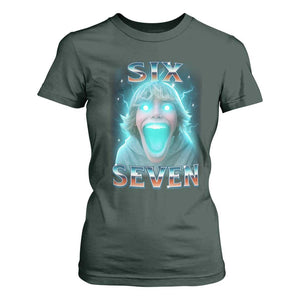 Funny Six Seven The Mason 67 Kid Gen Alpha Meme T Shirt For Women TS11 Dark Forest Green Print Your Wear