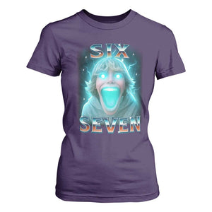 Funny Six Seven The Mason 67 Kid Gen Alpha Meme T Shirt For Women TS11 Purple Print Your Wear