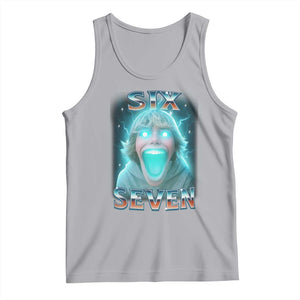 Funny Six Seven The Mason 67 Kid Gen Alpha Meme Tank Top TS11 Athletic Heather Print Your Wear