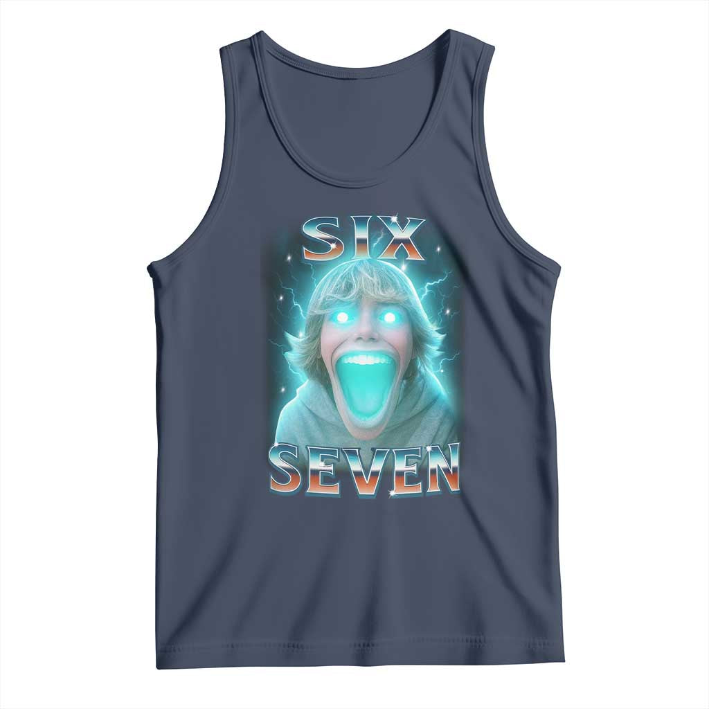 Funny Six Seven The Mason 67 Kid Gen Alpha Meme Tank Top TS11 Navy Print Your Wear