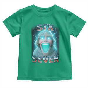Funny Six Seven The Mason 67 Kid Gen Alpha Meme Toddler T Shirt - Viral Humor Tee TS11 Irish Green Print Your Wear