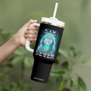 Funny Six Seven The Mason 67 Kid Gen Alpha Meme Tumbler With Handle TS11 Print Your Wear