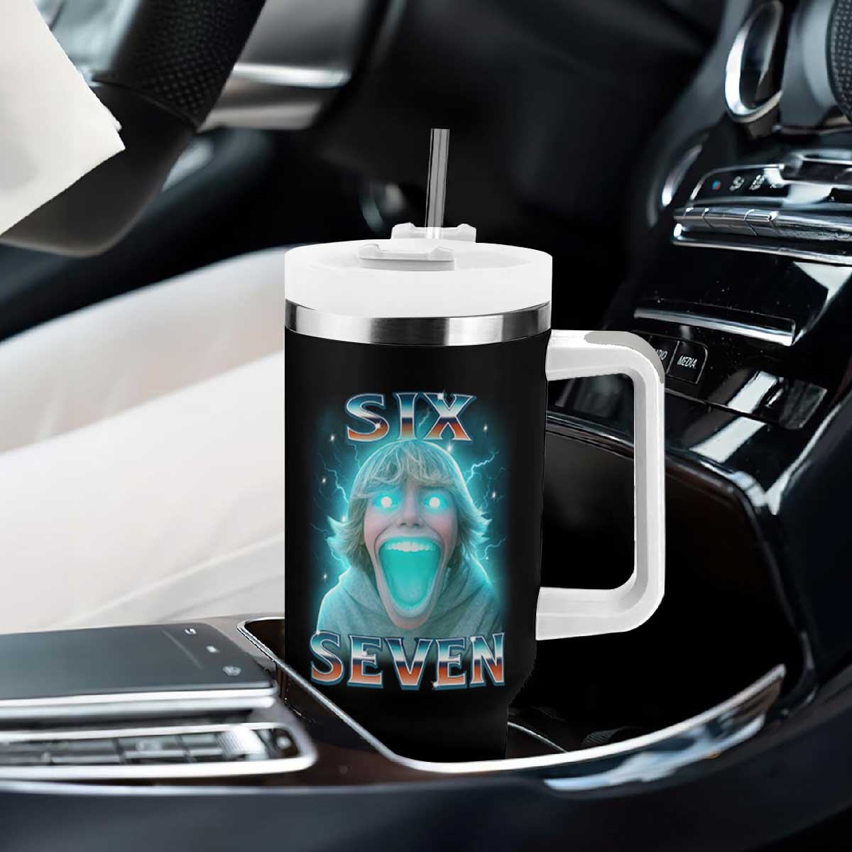 Funny Six Seven The Mason 67 Kid Gen Alpha Meme Tumbler With Handle TS11 Print Your Wear