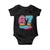Funny 67 Ice Cream Drip Meme Six Seven Gen Alpha Slang Baby Onesie TS11 Black Print Your Wear