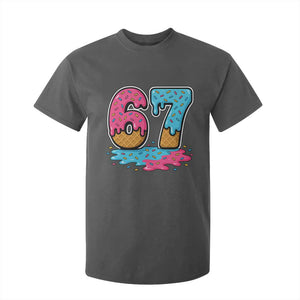 Funny 67 Ice Cream Drip Meme Six Seven Gen Alpha Slang T Shirt For Kid TS11 Dark Heather Print Your Wear