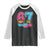 Funny 67 Ice Cream Drip Meme Six Seven Gen Alpha Slang Raglan Shirt TS11 Black White Print Your Wear