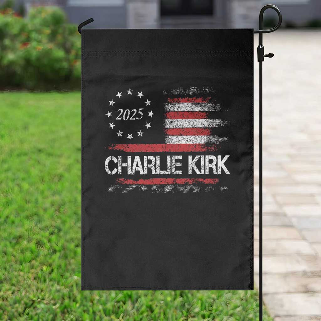 Charlie Kirk 2025 Garden Flag Freedom Vintage American Flag TS11 Print Your Wear