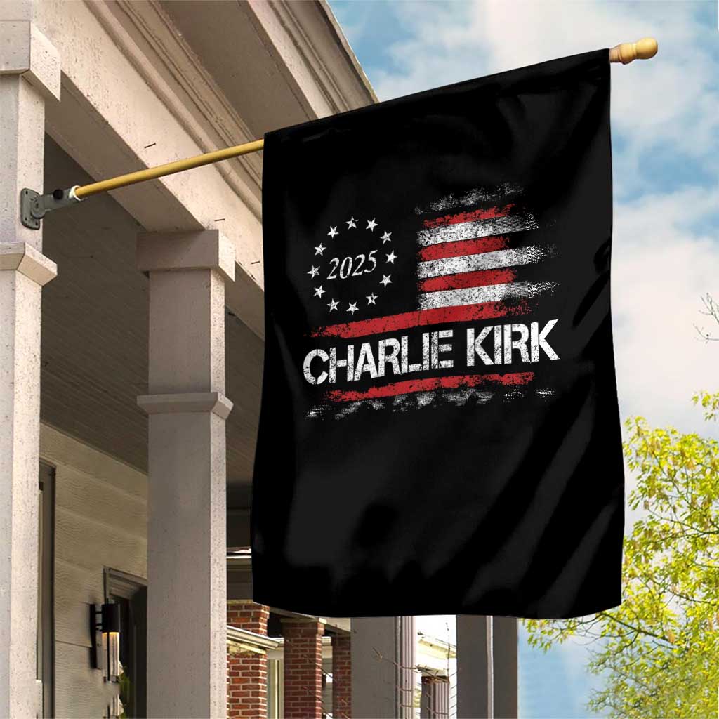Charlie Kirk 2025 Garden Flag Freedom Vintage American Flag TS11 Print Your Wear