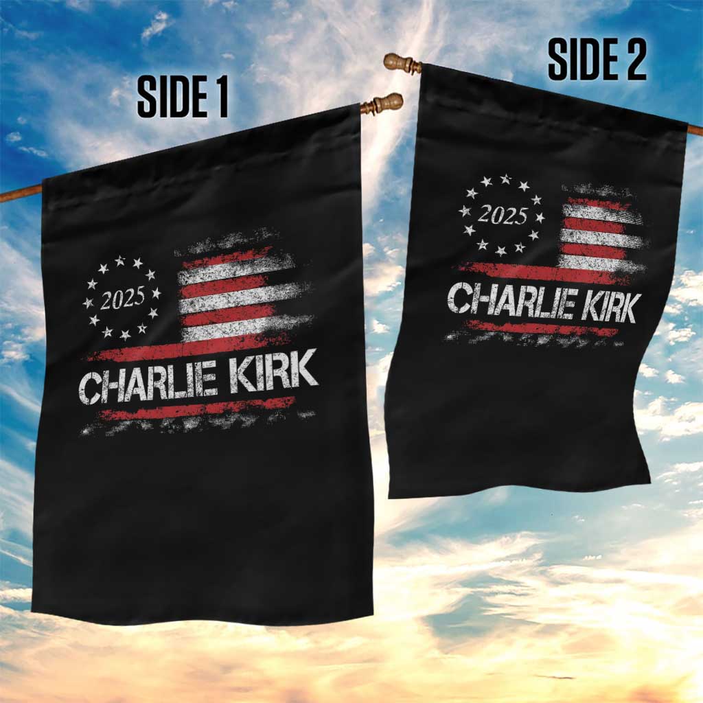 Charlie Kirk 2025 Garden Flag Freedom Vintage American Flag TS11 Print Your Wear