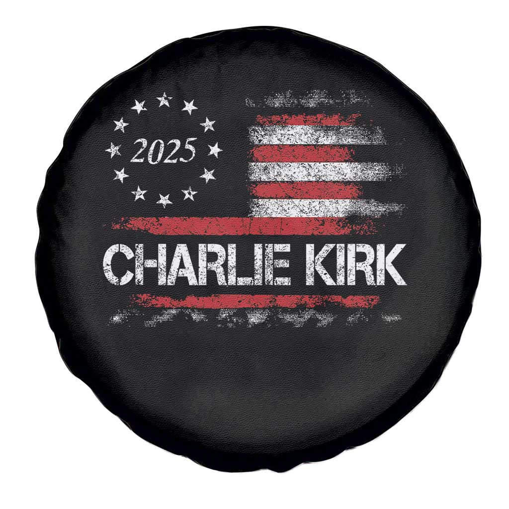 Charlie Kirk 2025 Spare Tire Cover Freedom Vintage American Flag TS11 Print Your Wear
