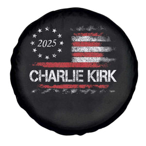 Charlie Kirk 2025 Spare Tire Cover Freedom Vintage American Flag TS11 Print Your Wear