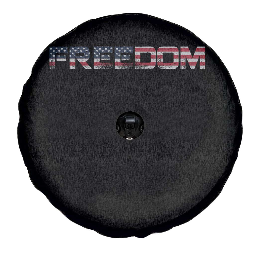 Freedom Patriotic Motivational Quote American Flag Spare Tire Cover TS11 Print Your Wear