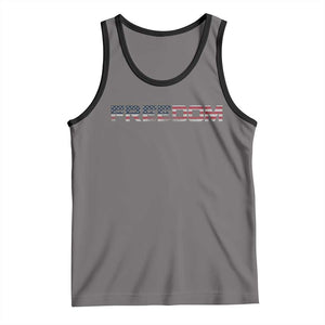 Freedom Patriotic Motivational Quote American Flag Tank Top TS11 Deep Heather Black Print Your Wear