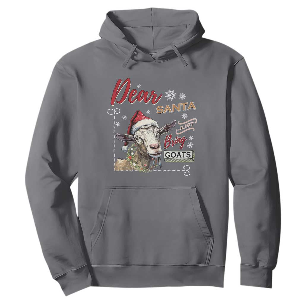 Funny Yule Hoodie Dear Santa Just Bring Goats Krampus TS11 Charcoal Print Your Wear
