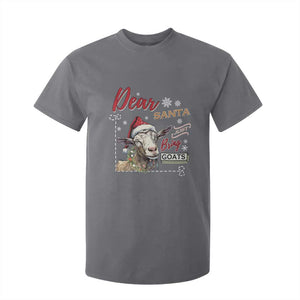 Funny Yule T Shirt For Kid Dear Santa Just Bring Goats Krampus TS11 Charcoal Print Your Wear