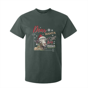 Funny Yule T Shirt For Kid Dear Santa Just Bring Goats Krampus TS11 Dark Forest Green Print Your Wear