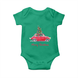 Merry Christmas Baby Onesie Vintage Xmas Tree Car TS11 Irish Green Print Your Wear