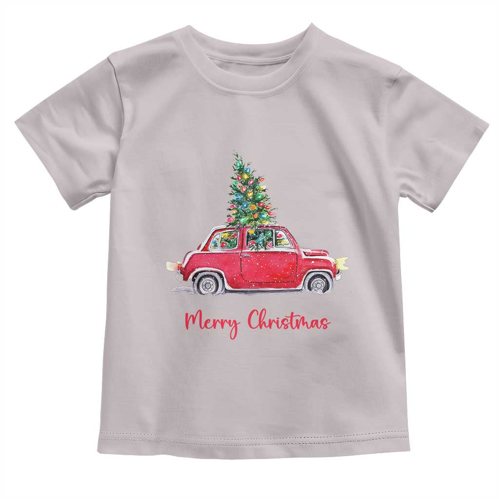 Merry Christmas Baby Shirt Vintage Xmas Tree Car TS11 Ice Gray Print Your Wear