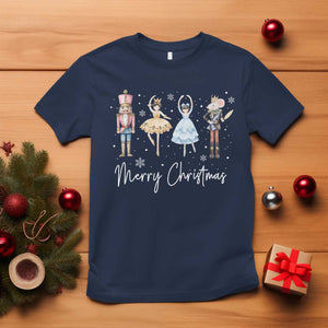 Merry Christmas Nutcracker Ballerina Mouseking T Shirt TS11 Navy Print Your Wear