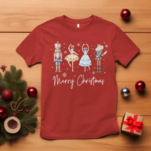 Merry Christmas Nutcracker Ballerina Mouseking T Shirt TS11 Red Print Your Wear
