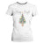 Christmas T Shirt For Women Merry And Bright Retro Xmas Tree TS11 White Print Your Wear