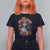 Day Of The Dead T Shirt For Women La Catrina De Los Muertos Sugar Skull TS11 Black Print Your Wear