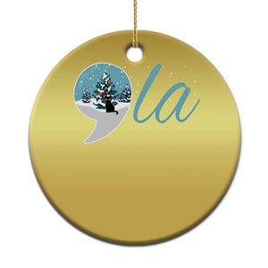Funny Harris Xmas Christmas Ornament Comma La Kamala Snowglobe Black Cat Xmas TS11 Print Your Wear